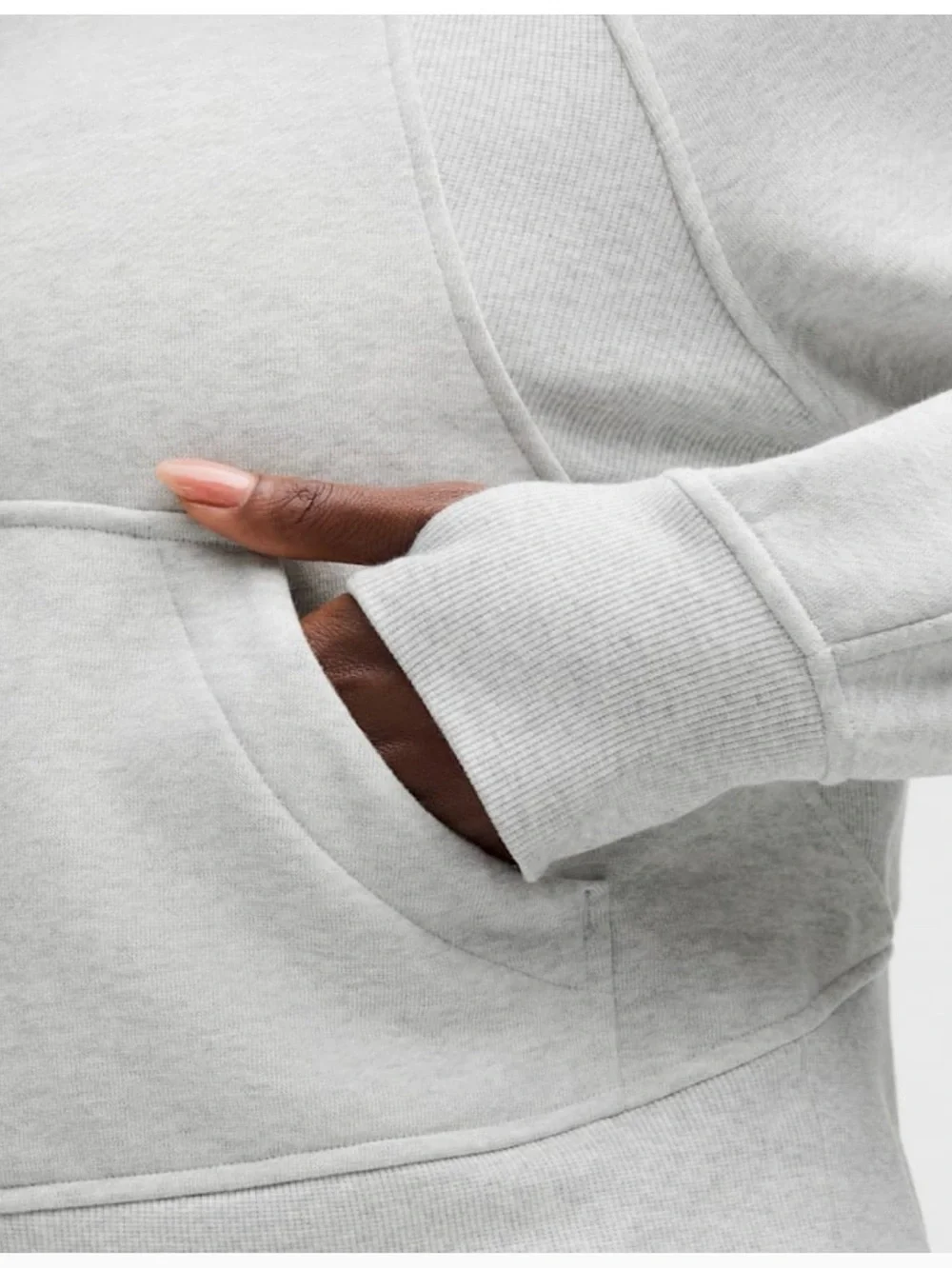 Lululemon Light Gray Scuba Hoodie